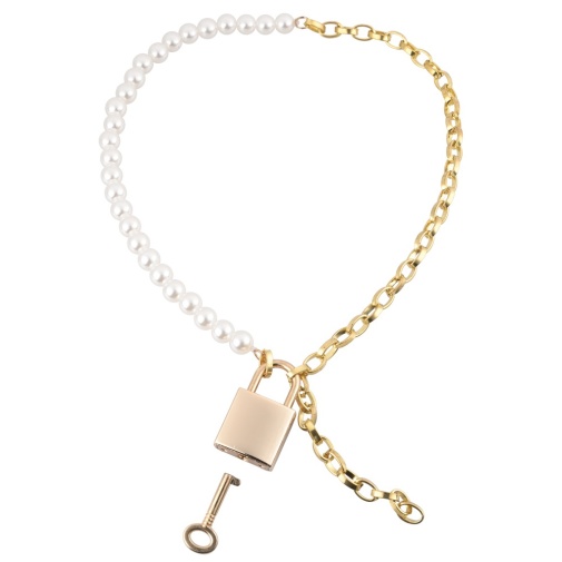 Sex&Mischief - Pearl Day Collar - White/Gold photo