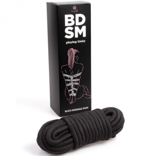 Secret Play - Bondage Rope 10m - Black photo