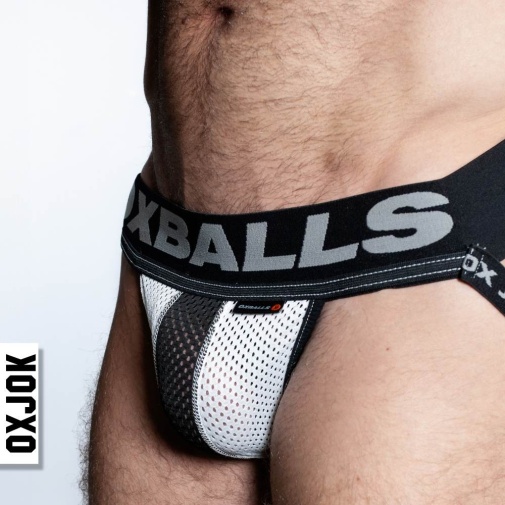 Oxjok - Airmesh Jockstrap w Ring - Ice White - XXL photo