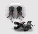 Mystim - Barry Bite Electro Nipple Clamps - Black photo-2