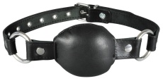 XX-Dreamstoys - Leather Mouth Gag - Black photo