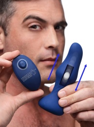 Thump It - 7x Remote Control Thumping Anal Plug - Blue photo