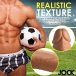 Jock - 足球员Sam 的 7" 仿真阳具配睾丸 - 肉色 照片-5
