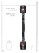 Ouch - Restraint Old School Tattoo Hand Cuffs - Black 照片-4