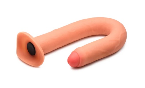 Hosed - 15" 仿真粗阳具造形灌肠器 - 肉色 照片