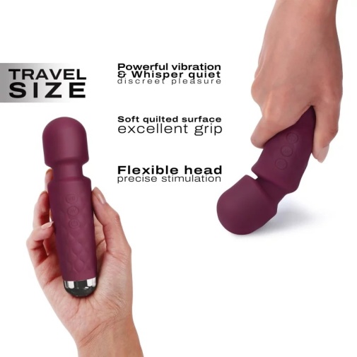 Dorcel - Mini Wanderful 迷你按摩棒 - 梅红色 照片