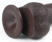 Lovetoy - 9'' Sliding Skin Dual Layer Dong - Brown photo-17