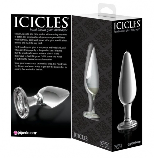 Icicles - 玻璃后庭按摩器26号 - 透明 照片