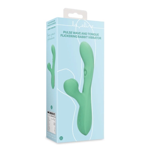 Loveline - Flickering Rabbit Vibrator - Green photo