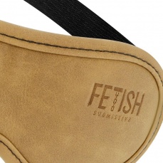 Fetish Submissive - 纯素皮革眼罩 II - 肉色 照片