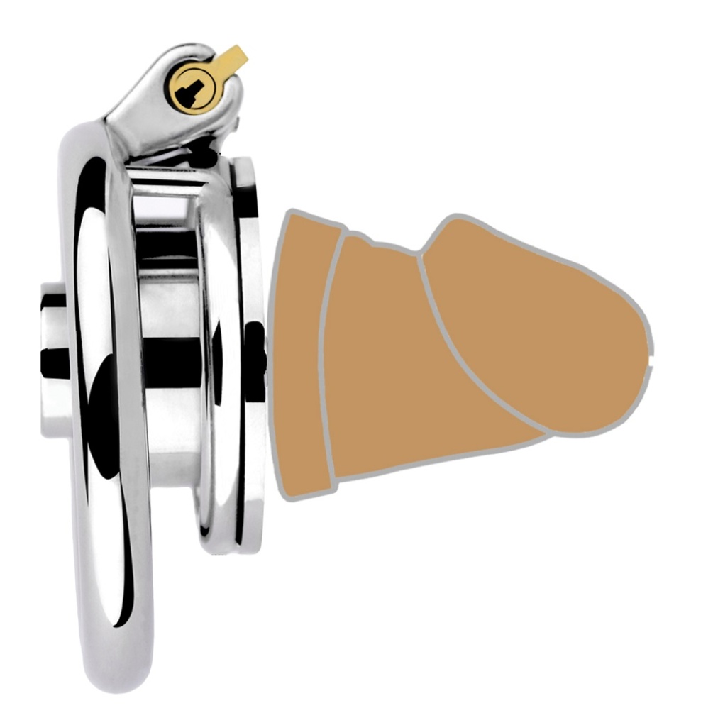 Ring: 304 Stainless steel
Dildo head: silicone
Ring inner di... FAAK - Chastity Cage 406 w Dick photo-3