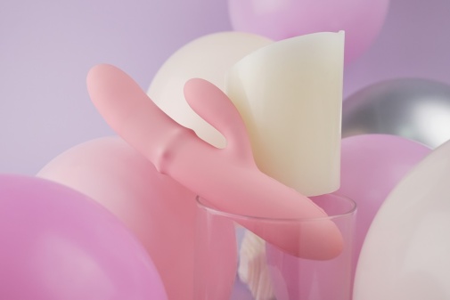 SVAKOM - Mora Neo 滚珠智能兔子按摩棒 - Peach Pink 照片