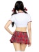 Leg Avenue - Miss Prep School Costume 4 pcs - Red - S/M photo-2