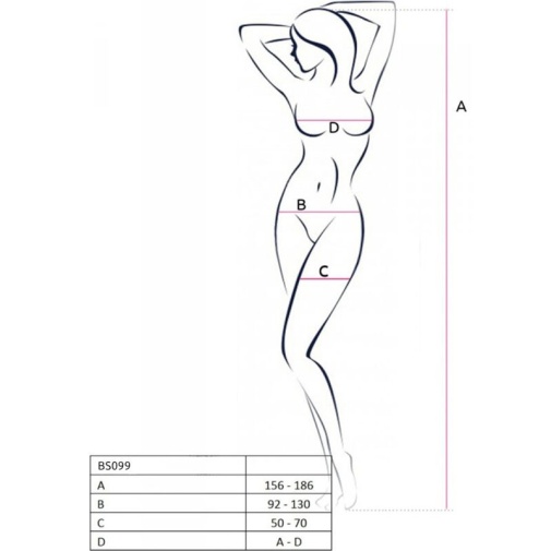 Passion - Bodystocking BS099 - Red photo
