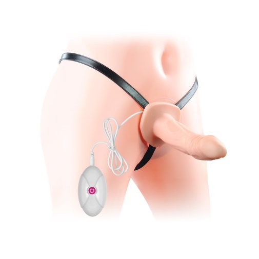 Lovetoy - Vibro Hollow Strap-On - Skin photo