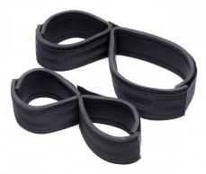 Frisky - Two Timer Double Leg and Arm Restraints - Black photo