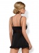 Obsessive - Dotina Babydoll & Thong - Black - S/M photo-2