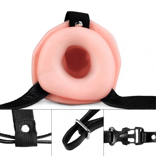 Lovetoy - Unisex Hollow Strap On - Skin photo