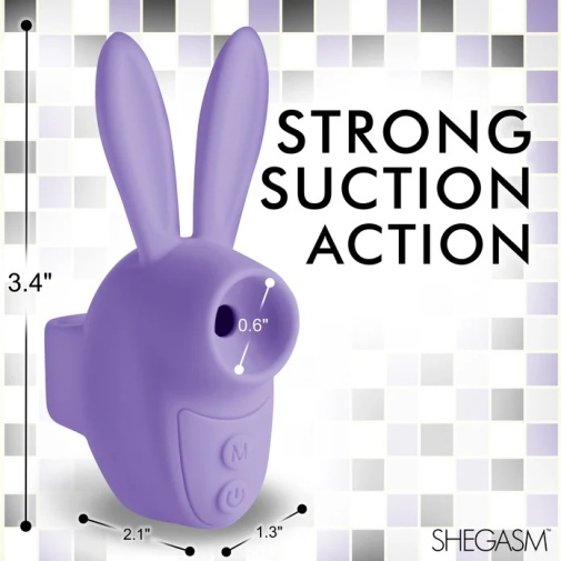 Inmi - Shegasm Sucky Bunny 兔子陰蒂刺激器 - 紫色 照片