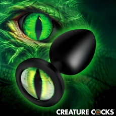 Creature Cocks - Green Eye Plug S - Black photo