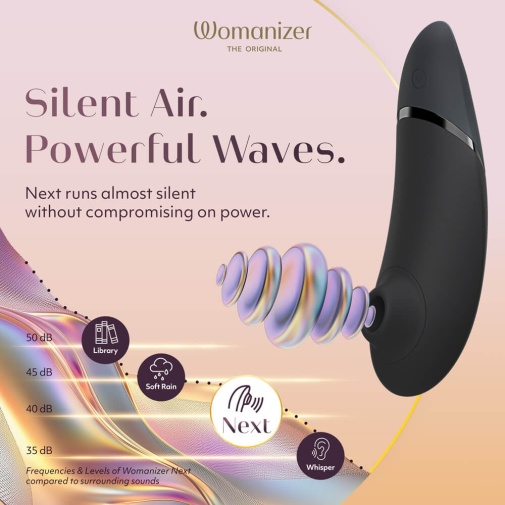 Womanizer - Next 阴蒂吸啜器 - 黑色 照片