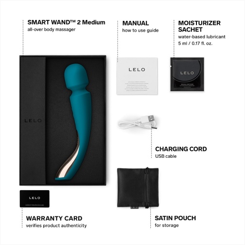 Lelo - Smart Wand 2 全身按摩棒 中码 - 蓝色 照片