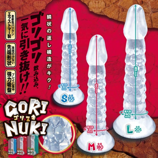 A-One - 鱗狀假陽具 細碼 - 透明 照片