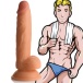 Jock - 游泳选手Simon 的 7" 仿真阳具配睾丸 - 肉色 照片-11