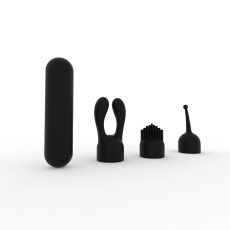 Liebe Seele - Bullet Vibrator w Attachment - Black photo