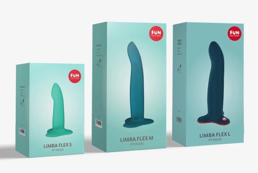 Fun Factory - Limba Flex 可弯曲假阳具 大码 可弯曲假阳具 - 天鹅绒蓝色 照片