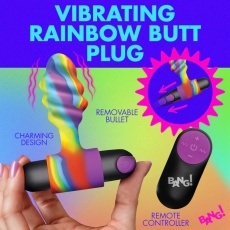 Bang! - Rainbow Vibro Butt Plug photo
