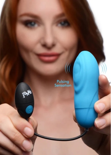 Bang! - 7X Pulsing Vibro Bullet - Blue photo