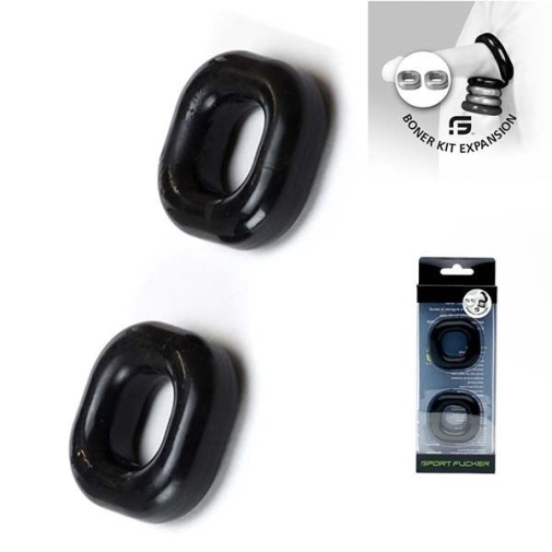 Sport Fucker - Boner Expansion Rings - Black photo