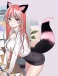 MT - Tail Plug w Ears, Collar & Clamps - Pink/Black photo-4