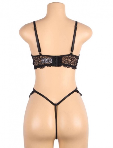 Ohyeah - Crotchless Temptation Set - Black - XL photo