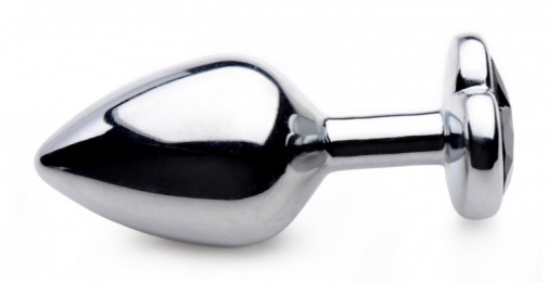 Booty Sparks - Heart Gem Anal Plug M-size - Black photo