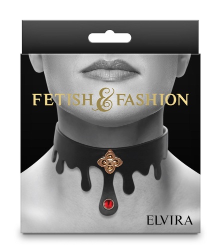 NS Novelties - Fetish & Fashion Elvira Collar - Black photo