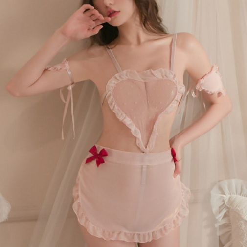 KR - Heart Maid Costume KRW-111 - Pink photo