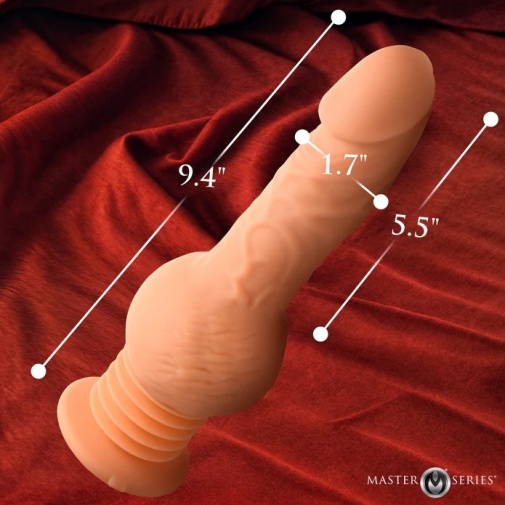 Master Series - Passion Pounder Thrusting Dildo - Flesh photo