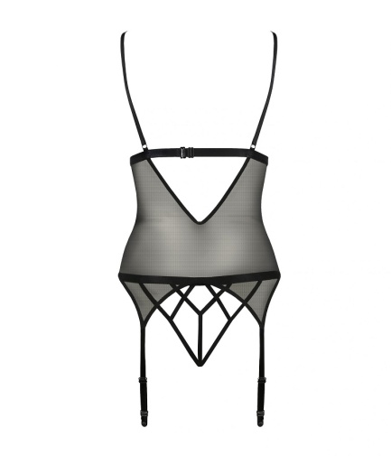 Passion - Diabolina Corset - Black - S/M photo