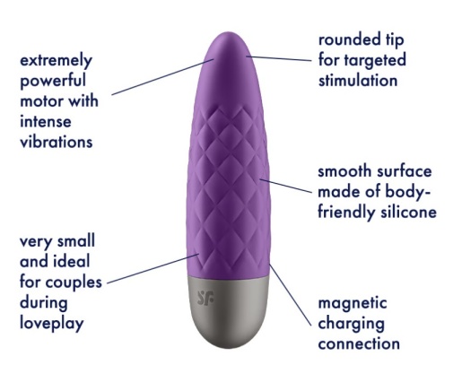 Satisfyer - 超強力子彈型震蛋 5 - 紫色 照片