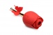 Bloomgasm - Flutter Rose Clitoral Sucker - Red photo