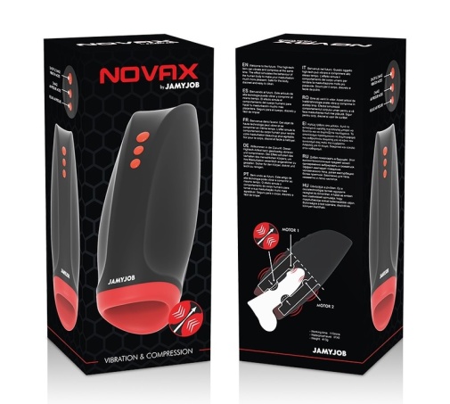 Jamyjob - Novax Vibro Masturbator - Black photo