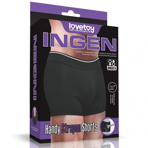 Lovetoy - Strapon Shorts For Sex - Black - M photo