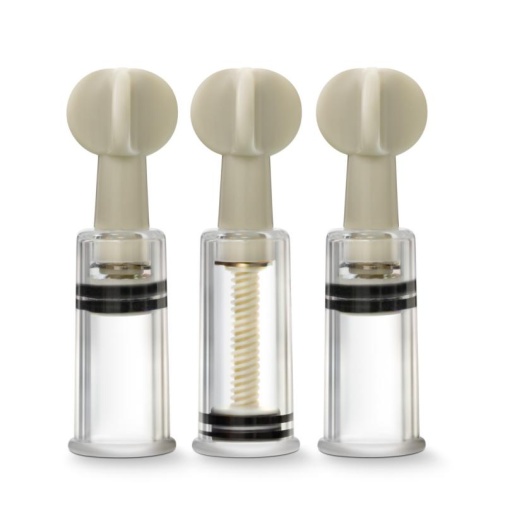 Temptasia - Clit And Nipple Twist Suckers Set - Clear photo