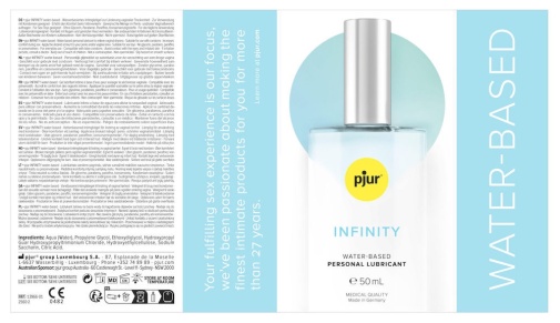 Pjur - Infinity Water-Based Glide - 50ml 照片