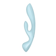 Satisfyer - 三重刺激兔子震动棒 - 浅蓝色 照片