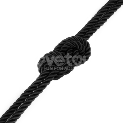 Lovetoy - Rebellion Reign Silky Bondage Rope 10m - Black photo