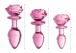 Booty Sparks - Rose Glass Anal Plug M - Pink photo-8