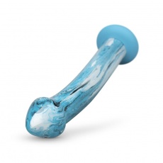 Gildo - Ocean Ripple Glass Dildo - Blue photo